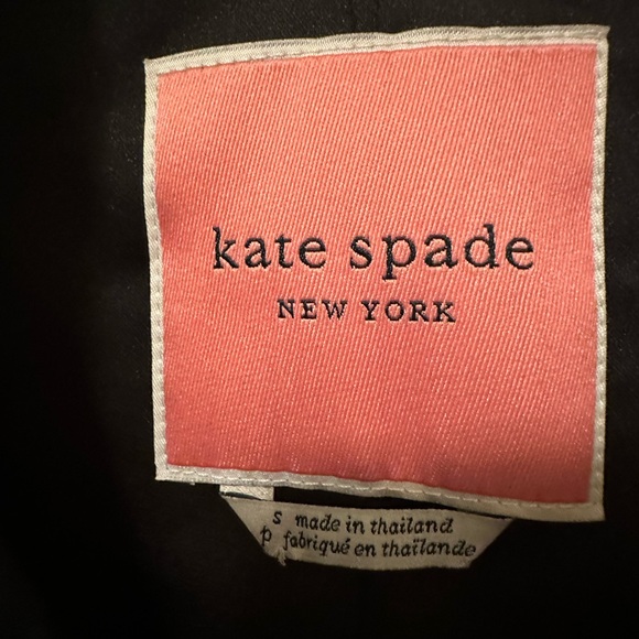 NWT Kate Spade Classic Black Trench Coat - Picture 8 of 8